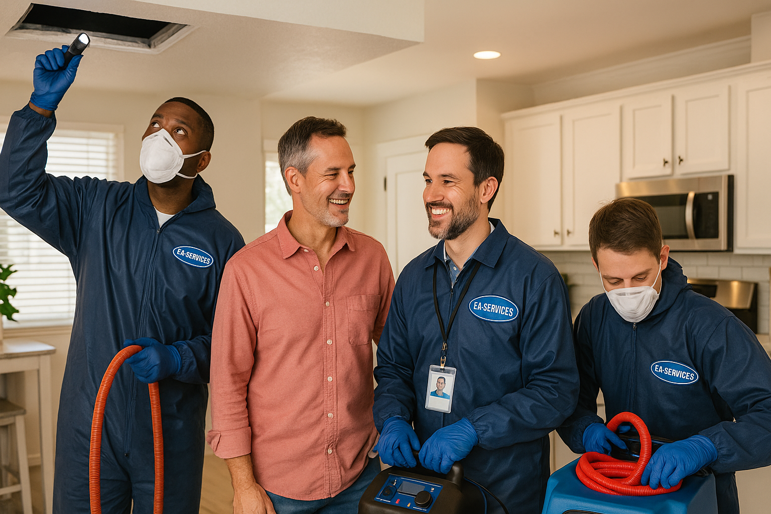 Professional cleaning team working in Tempe